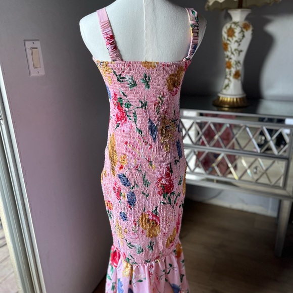 Floral Smocked Maxi Dress - Picture 3 of 4